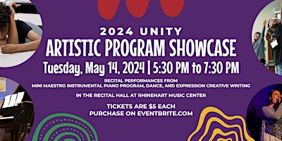 Imagem principal do evento 2024 UNITY Artistic Program Showcase