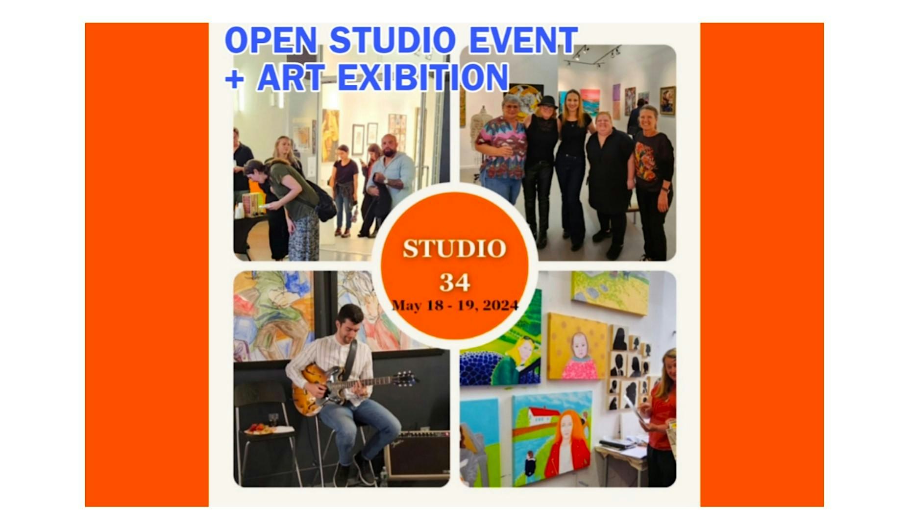 ART EXHIBITION + OPEN STUDIO EVENT AT STUDIO 34