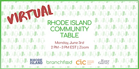 Branchfood's Rhode Island Community Table - Helping Food Businesses Scale primary image
