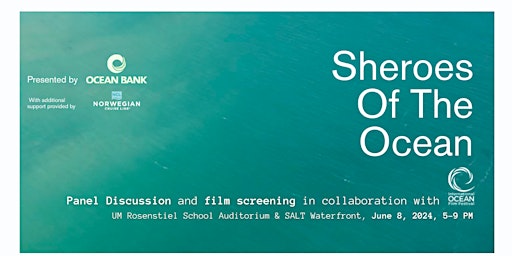 Image principale de Sheroes of the Ocean Panel and Ocean Films Screening