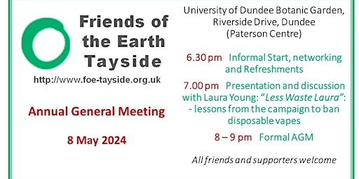 Friends of the Earth Tayside AGM primary image