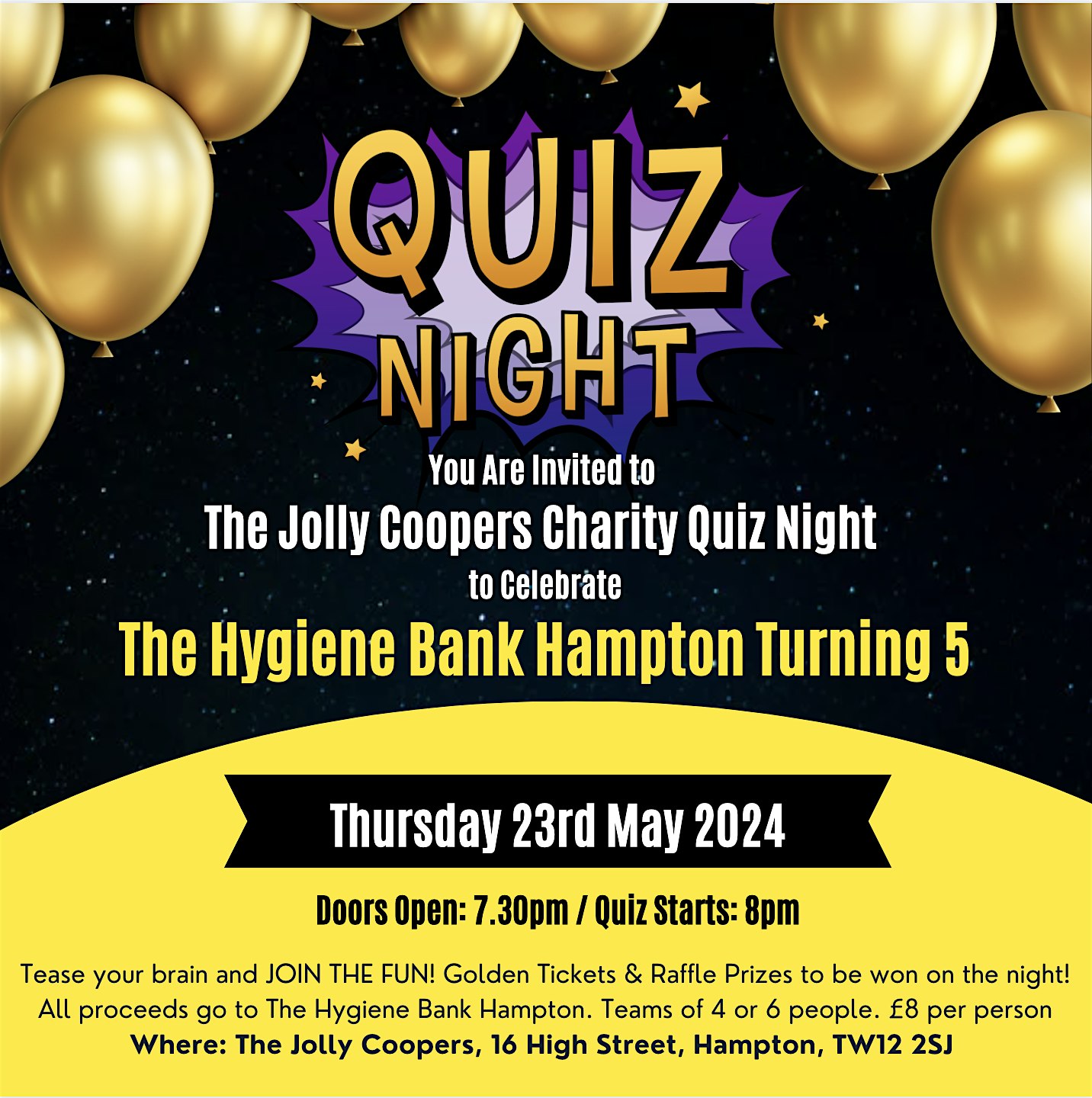 The Jolly Coopers Charity Quiz Night