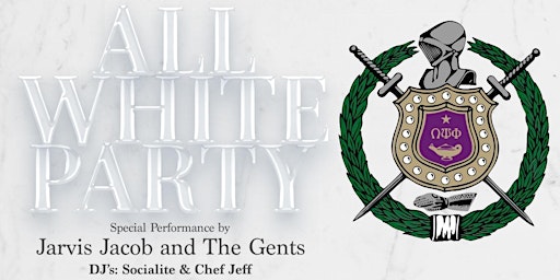 Omega Psi Phi Fraternity, Inc.  All White Party Scholarship Fundraiser  primärbild