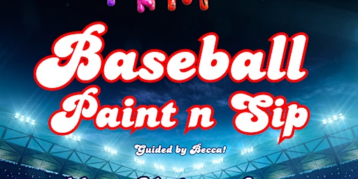 Imagem principal do evento ⚾️ Baseball Paint n Sip at Indio Brewing!