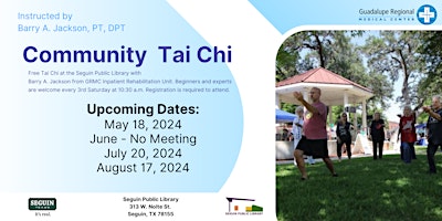 Community Tai Chi - May 20, 2024 primary image