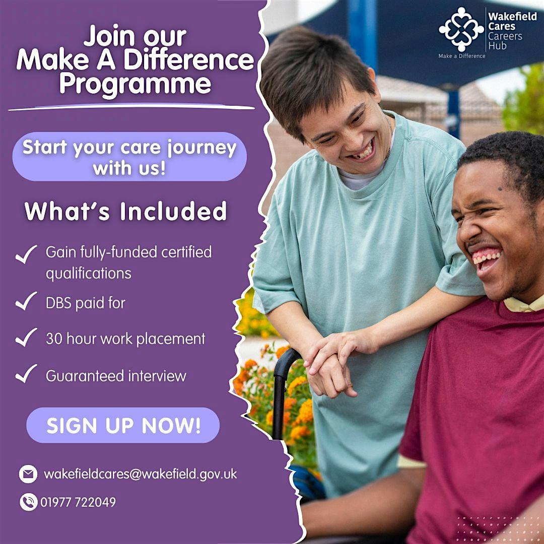 Make A Difference Programme - Sign Up!
