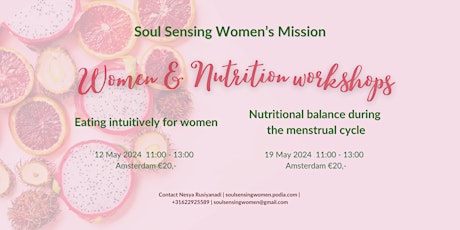 Nutritional balance during the menstrual cycle