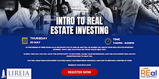 Imagen principal de Intro To Real Estate Investing: FREE ZOOM CALL