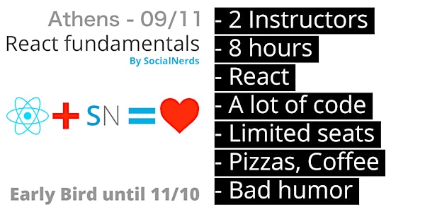 React fundamentals - SocialNerds - Sold out