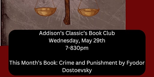 Imagem principal de Addison's Classics Book Club - Crime and Punishment by Fyodor Dostoevsky