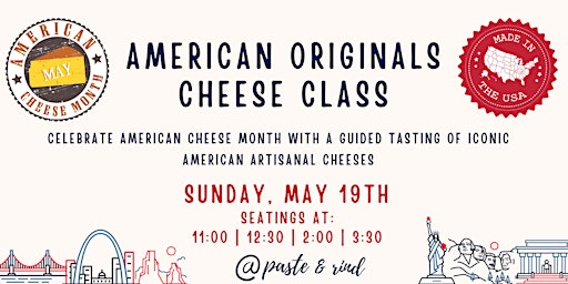 Imagem principal do evento American Originals Cheese Class