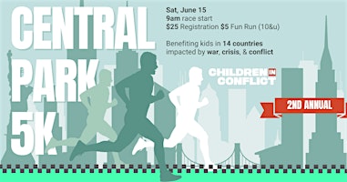 Primaire afbeelding van Central Park NYC 5K benefitting Children in Conflict