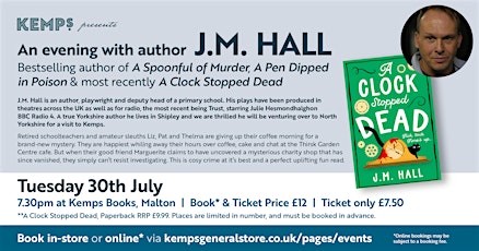 A Evening of Cosy Crime with Author JM Hall