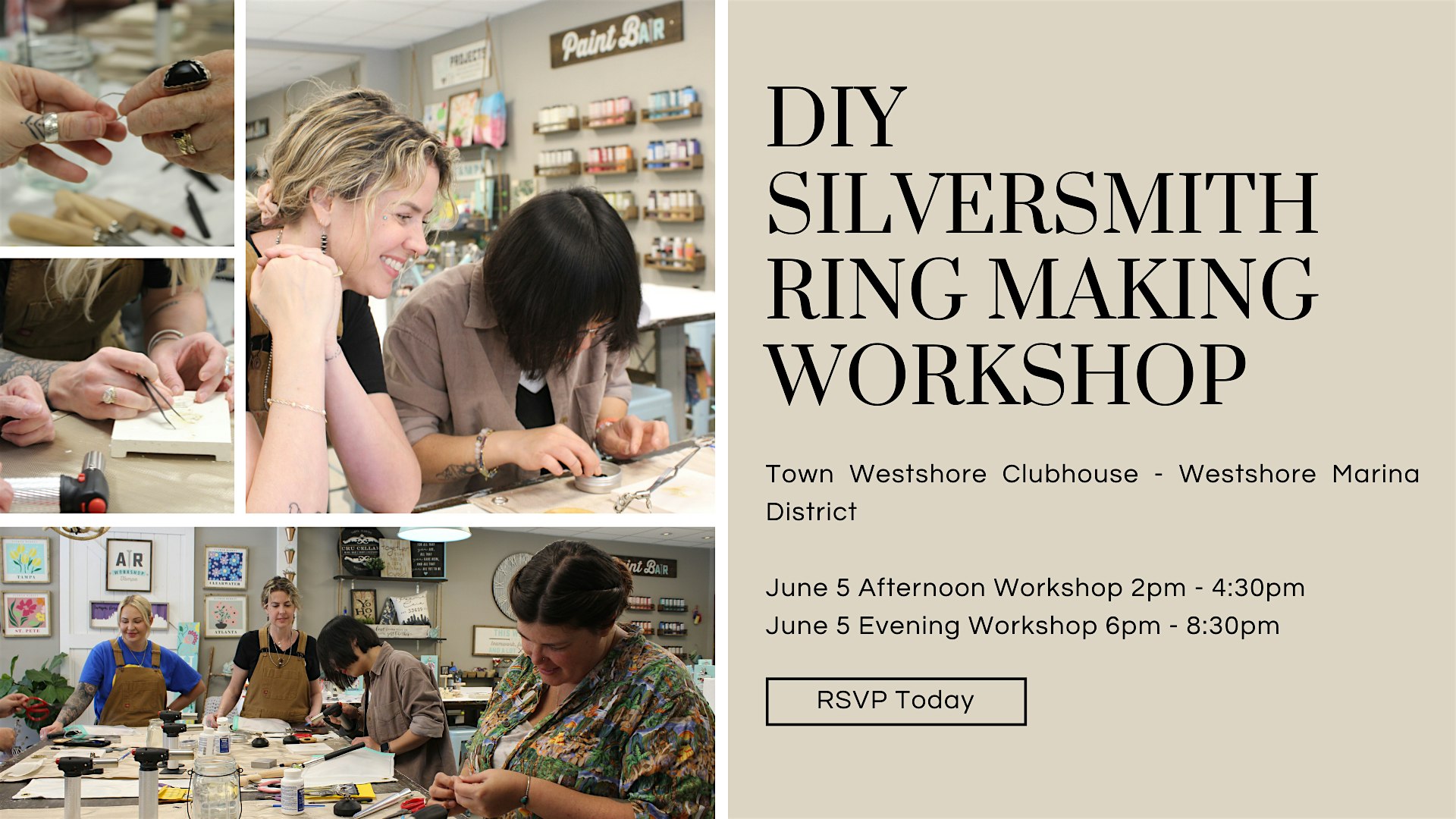 DIY Silversmith Ring Making Workshop - Evening Event