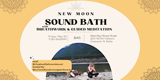 Imagem principal do evento New Moon Sound Bath with Breathwork & Guided Meditation