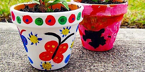 Imagem principal do evento Mom and Me Flower Pot Painting & Planting!