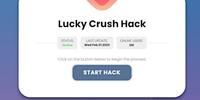 Primaire afbeelding van Lucky crush plus plus FREE hack generator #Working