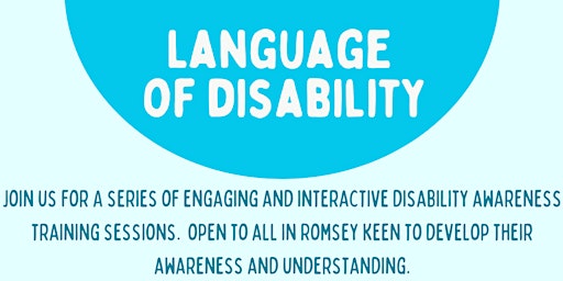 Language and disability- Disability Awareness Training primary image