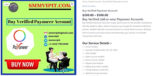 Buy ID & Bank Verified Payoneer Accounts ⚡️Verified (USA, UK, CA, GER) primary image
