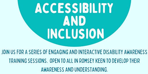 Primaire afbeelding van Accessibility and Inclusion- Disability Awareness Training