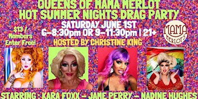 Queens of Mama Merlot's Hot Summer Night Drag Party primary image