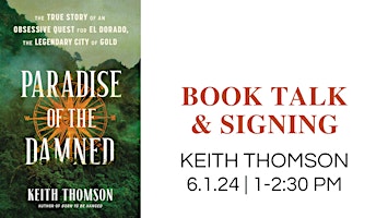 Imagem principal do evento Keith Thomson • Book Talk & Signing