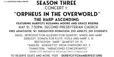 Imagen principal de DCCMF Concert 1: Orpheus in the Overworld- The Harp Ascending