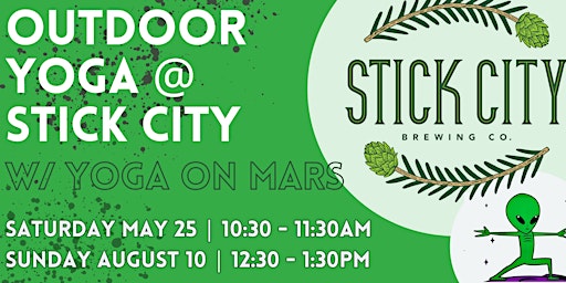 MAY 25th | Outdoor Yoga @ Stick City Brewing primary image