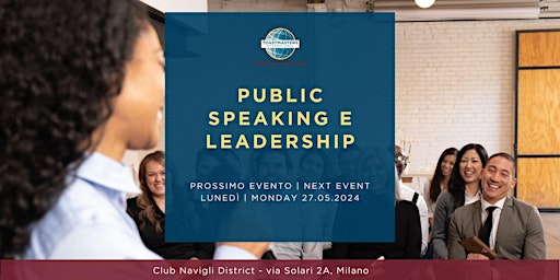 Imagem principal do evento Public Speaking & Leadership - Toastmasters Navigli