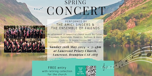 Image principale de Spring Concert - The Amici Singers & The Ensemble of Friends