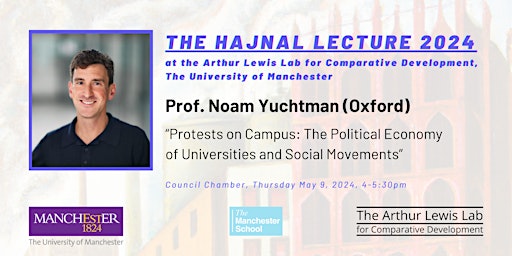 Image principale de Hajnal Lecture - Prof. Noam Yuchtman (Oxford)