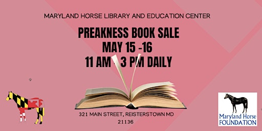 Imagem principal do evento Preakness Book Sale