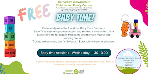 Imagem principal do evento Baby Time - Heathcote Community Centre