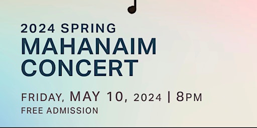 Imagem principal do evento 2024 Mahanaim Spring Concert
