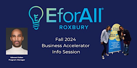 EforAll Roxbury In Person Fall Accelerator Info Session