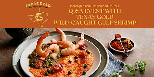 Imagem principal do evento 7 Fish Club Event at Samuels Seafood Co with Texas Gold Shrimp