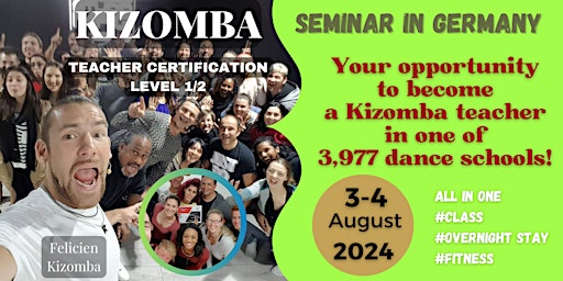 Image principale de Kizomba Teacher Certification – Level 1/ 2