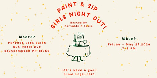 Hauptbild für Paint and Sip - Girl's Night Out