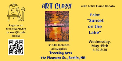 Paint "Sunset on the Lake" with Artist Elaine Donato primary image