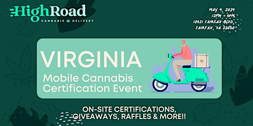 Hauptbild für Fairfax Cannabis Certification Event!