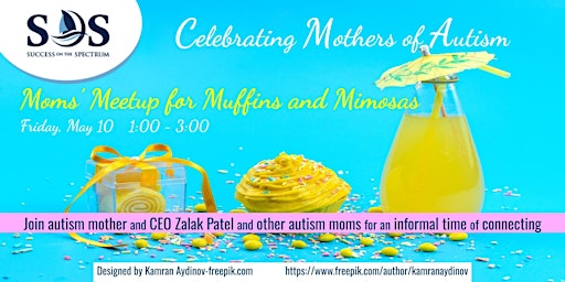 Imagem principal do evento Free Autism Moms Muffins and Mimosas