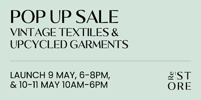 Imagem principal do evento Vintage Textiles and Upcycled Garments Sale