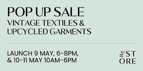Vintage Textiles and Upcycled Garments Sale