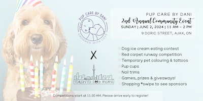 Immagine principale di Pup Care By Dani 2nd Annual Community Event & Anniversary 