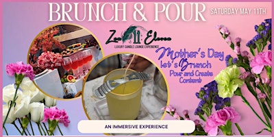 Primaire afbeelding van BRUNCH & POUR Candle Making Mothers Day Experience