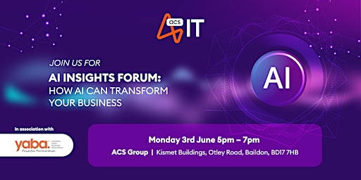 Imagem principal do evento AI Insights Forum: How AI Can Transform Your Business