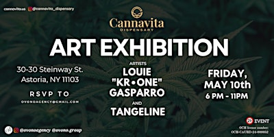 Primaire afbeelding van Art Exhibition + Live Painting + Music + Cannabis At CANNAVITA