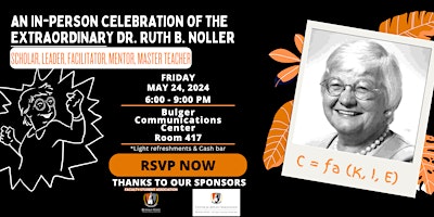 Imagem principal do evento An In-Person Celebration of the Extraordinary Dr. Ruth B. Noller