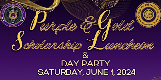 Imagem principal do evento Purple & Gold Scholarship Luncheon & Day Party