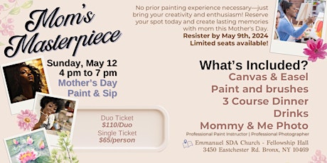 Mom's Masterpiece: Mother's Day Sip & Paint Event